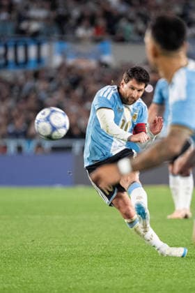 BUENOS AIRES, ARGENTINA - OCTOBER 6: Lionel Messi of Argentina shoots at goal during the International Friendly, Länderspiel, Nationalmannschaft football match between Argentina and Benin, at the Estadio Monumental Antonio V. Liberti, on October 6, 2026, in Buenos Aires, Argentina. Richard Callis Fotoarena (Richard Callis SPP) Copyright: xRichardxCallisx xSPPx spp-en-RiCa-3026215