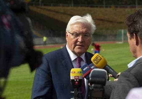 Federal President Frank Walter Steinmeier visiting the Bonn Sports Club 01 04 Bonn 31 08 2018 Federal President Steinmeier at the Bonn SC