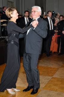 German President Frank Walter Steinmeier with his wife Elke Buedenbender Federal Press Ball 2018 at Hotel Adlon in Berlin on 23 11 2018