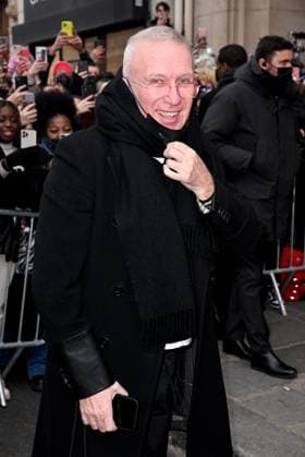 PFW Jean Paul Gaultier Outside Arrivals Jean Paul Gaultier arriving at the Jean Paul Gaultier show during Paris Fashion Week Haute Couture in Paris, France on January 26, 2022. Photo by Julien Reynaud APS-Medias ABACAPRESS.COM Paris France  Copyright: xReynaudxJulien APS-Medias ABACAx 796214_022 ReynaudxJulien APS-Medias ABACAx 796214_022