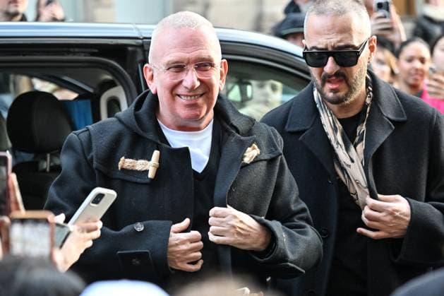 PFW Jean Paul Gaultier Outside Arrivals Jean Paul Gaultier arriving at Jean Paul Gaultier show during Paris Fashion Week Haute Couture in Paris, France on January 24, 2024. Photo by Julien Reynaud APS-Medias ABACAPRESS.COM Paris France  Copyright: xReynaudxJulien APS-Medias ABACAx