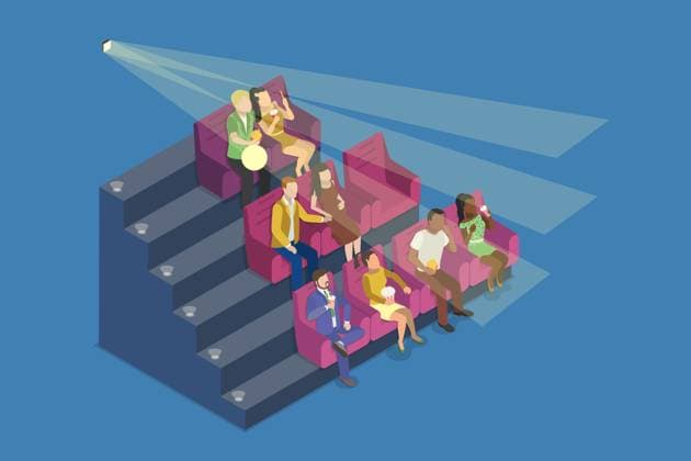 3D Isometrische flache Illustration von Menschen beobachten Film, Kino Theater<br>3D Isometric Flat Illustration von Menschen beobachten Film, Kino Theater 3D Isometric Flat Illustration of People Watching Movie, Cinema Theater 3D Isometric Flat Illustration of People Watching Movie, Cinema Theater Copyright: xZoonar.com AnastasiiaxTorianykx 22790924