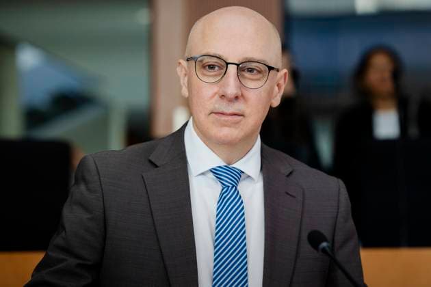 Sinan Selen, President of the Federal Office for the Protection of the Constitution, recorded during the public hearing of the President and the Presidents of the Federal Intelligence Services before the Parliamentary Control Committee in Berlin, 13 10 2025 Berlin Germany Copyright: xSebastianxRaux