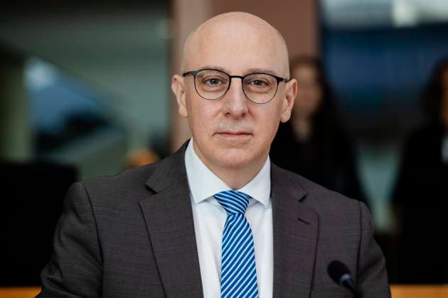 Sinan Selen, President of the Federal Office for the Protection of the Constitution, recorded during the public hearing of the President and the Presidents of the Federal Intelligence Services before the Parliamentary Control Committee in Berlin, 13 10 2025 Berlin Germany Copyright: xSebastianxRaux