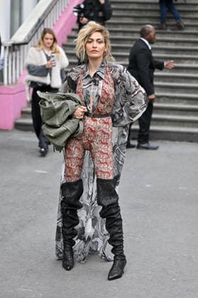 PFW Vivienne Westwood Outside Arrivals Paris Jackson arriving at the Vivienne Westwood show during Fashion Week in Paris, France on March 7, 2026. Photo by Julien Reynaud APS-Medias ABACAPRESS.COM Paris France Copyright: xReynaudxJulien APS-Medias ABACAx