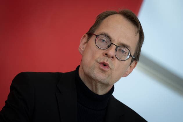 Press statement, Bundestag, parliamentary group, Die Linke press statement, Bundestag, Die Linke, parliamentary group leader, Sören Pellmann Berlin Berlin GER
