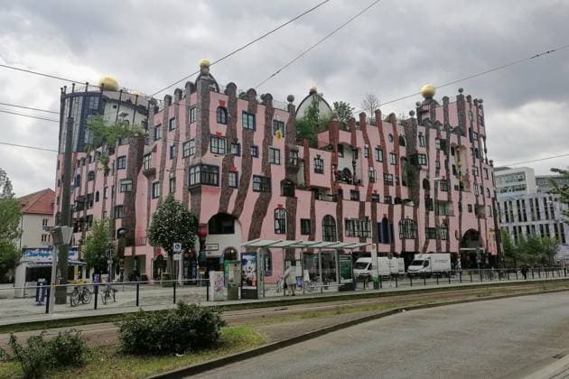 Magdeburg, Saxony-Anhalt, Germany, 10 05 2017 Green Citadel of Magdeburg, a building designed by Friedensreich Hundertwasser Copyright: xdtsxNachrichtenagenturx dts_118821