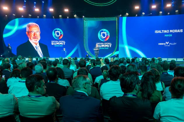 September 18, 2026, Lisbon, Lisbon, Portugal: Isaltino Morais speaking during the opening ceremony at the Portugal Football Summit at the Cidade do Futebol in Oeiras. Lisbon Portugal - ZUMAr238 20260918_zip_r238_040 Copyright: xRicardoxRochax