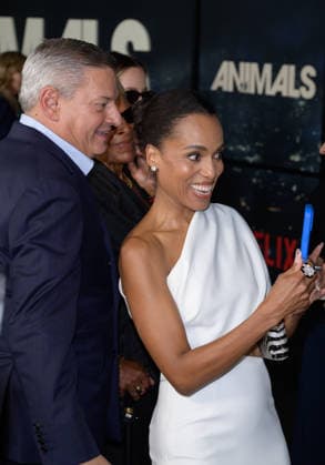 Animals Premiere - Los Angeles, USA LOS ANGELES, USA. October 01, 2026: Ted Sarandos & Kerry Washington at the premiere for Animals at Directors Village. Los Angeles CA USA Copyright: xPaulxSmith Featureflashx