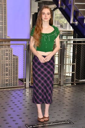 NEW YORK, NY - OCTOBER 1: Summer H. Howell pictured during a visit at the Empire State Building Ahead of the Release of Mike Flannigan s Carrie on October 1, 2026 in New York City. Credit: Credit: AdMedia New York City USA - ZUMAa123 20261001_zaa_a123_346 Copyright: xJohnxFyckex