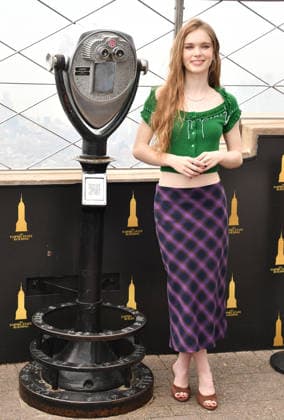NEW YORK, NY - OCTOBER 1: Summer H. Howell pictured during a visit at the Empire State Building Ahead of the Release of Mike Flannigan s Carrie on October 1, 2026 in New York City. Credit: Credit: AdMedia New York City USA - ZUMAa123 20261001_zaa_a123_364 Copyright: xJohnxFyckex