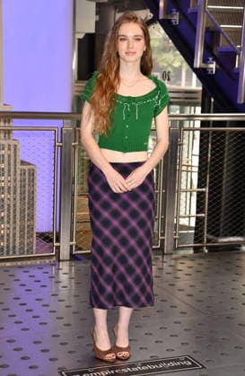 NEW YORK, NY - OCTOBER 1: Summer H. Howell pictured during a visit at the Empire State Building Ahead of the Release of Mike Flannigan s Carrie on October 1, 2026 in New York City. Credit: Credit: AdMedia New York City USA - ZUMAa123 20261001_zaa_a123_336 Copyright: xJohnxFyckex