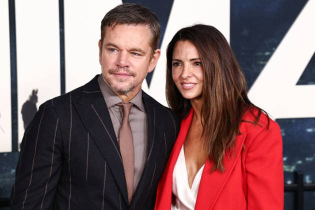 World Premiere Of Netflix s Animals WESTWOOD, LOS ANGELES, CALIFORNIA, USA - OCTOBER 01: Matt Damon and wife Luciana Barroso arrive at the World Premiere Of Netflix s Animals held at Westwood Village Theater on October 1, 2026 in Westwood, Los Angeles, California, United States. (Photo by Xavier Collin Image Press Agency)