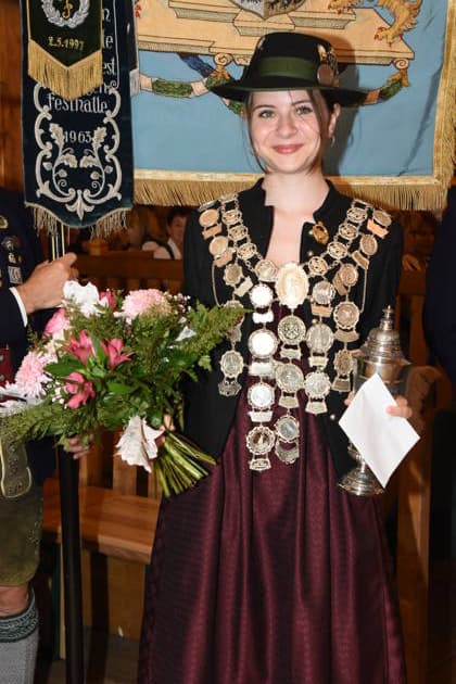 Franziska Gromann, 2026 State Youth Shooting Queen, Munich, April 10, 2026, Theresienwiesn, Oktoberfest, Shooting Festival Tent, State Shooting Competition, Award Ceremony for This Year s Shooting Kings, Photo: Munich
