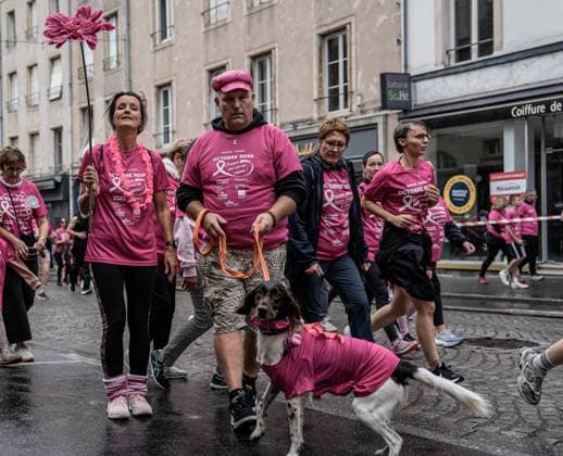 Pink October breast cancer awareness run in Nancy NANCY, FRANCE - OCTOBER 4: Participants wearing pink take part in the Octobre Rose 5k March & Run in Nancy, as part of breast cancer awareness activities in Nancy, France on October 4, 2026. A large crowd gathered at the Palais du Gouvernement before embarking on the five-kilometer course through the city center. Muhammed Said Tako Anadolu Nancy France. Editorial use only. Please get in touch for any other usage.  Copyright: x2026xAnadoluxMuhammedxSaidxTakox