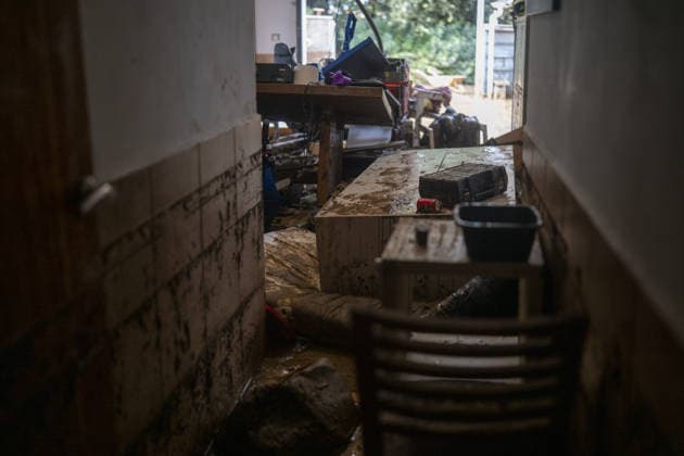 2 people killed as heavy rain hits parts of Spain BARCELONA, SPAIN - OCTOBER 4: An interior view of flooded house as floodwaters submerge streets following severe torrential rainfall in Montornes del Valles, Barcelona, Spain on October 4, 2026. Heavy rains triggered widespread flooding across Catalonia, leaving at least two people dead and one missing as emergency services responded to widespread disruptions. Lorena Sopena Lopez Anadolu Barcelona Spain. Editorial use only. Please get in touch for any other usage.  Copyright: x2026xAnadoluxLorenaxSopenaxLopezx