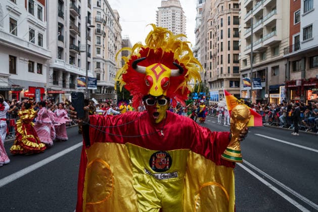 Ayuso Attends the Hispanic Heritage Parade in Madrid Hispanic Heritage Parade, October 4, 2025, in Madrid, Spain. For the third consecutive year, the Hispanic Heritage Parade wound its way down Gran Vía, with the largest display to date. Twenty countries from the Americas, plus the United States, Equatorial Guinea, the Philippines, Guam, and the Northern Mariana Islands, were the stars of this year’s event. OCTOBER 4, 2026, Madrid, Spain  Copyright: xMatiasxChiofalox 7820372