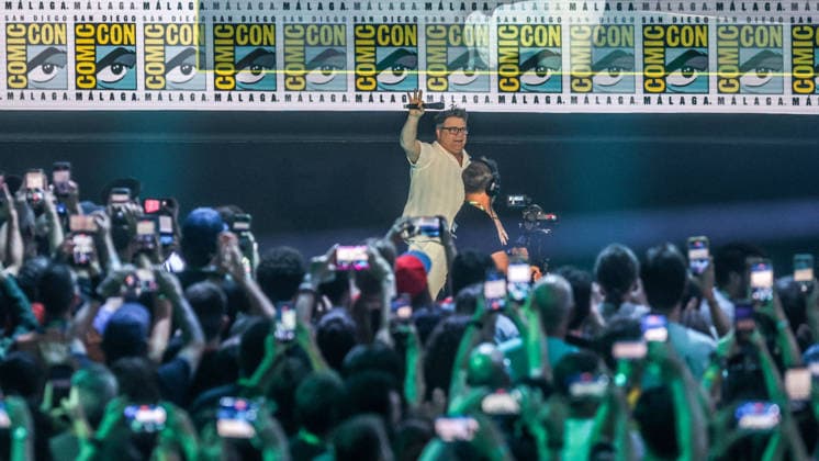 October 4, 2026: October 4, 2026 (Malaga)Elijah Wood and Sean Astin were the great stars of the Comic-Con de Mo¡laga. Actors Elijah Wood and Sean Astin, famous for their roles as Frodo and Sam in The Lord of the Rings, have brought this Sunday a bit of that Comarca of Middle-earth to the convention attended by 3000 people gathered in the room. - ZUMAc161 20261004_zap_c161_002 Copyright: xLorenzoxCarnerox