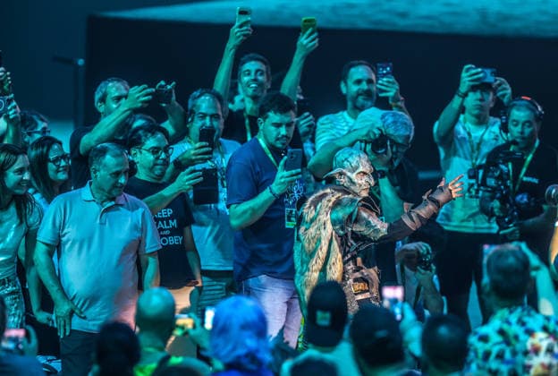 October 4, 2026: October 4, 2026 (Malaga)Elijah Wood and Sean Astin were the great stars of the Comic-Con de Mo¡laga. Actors Elijah Wood and Sean Astin, famous for their roles as Frodo and Sam in The Lord of the Rings, have brought this Sunday a bit of that Comarca of Middle-earth to the convention attended by 3000 people gathered in the room. - ZUMAc161 20261004_zap_c161_052 Copyright: xLorenzoxCarnerox