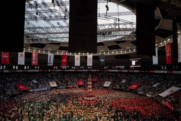Final Day of the 30th Castells Competition in Tarragona Final Day of the 30th Castells Competition, at the CaixaBank Tàrraco Arena, on October 4, 2026, in Tarragona, Catalonia, Spain. The Castells Competition is a performance featuring human towers by the best colles (human tower groups) in Catalonia, held every two years, at the former bullring, the site where the first edition was held in 1932. OCTOBER 4, 2026 Tarragona Catalonia Tarragona Catalonia Spain Copyright: xLaiaxSolanellasx 7821096