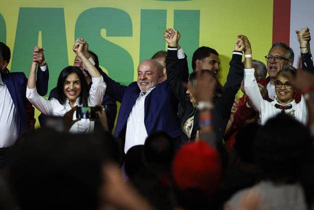 RECORD DATE NOT STATED Presidente Lula em coletiva de Imprensa SoO PAULO (SP), Oct. 4, 2026 POLITICS ELECTIONS President Luiz Inacio Lula da Silva at a press conference following the vote count and the confirmation of a runoff election on Sunday night (4). IMAGO Andre Pera Sao Paulo Brasil Copyright: xAndrexPerax