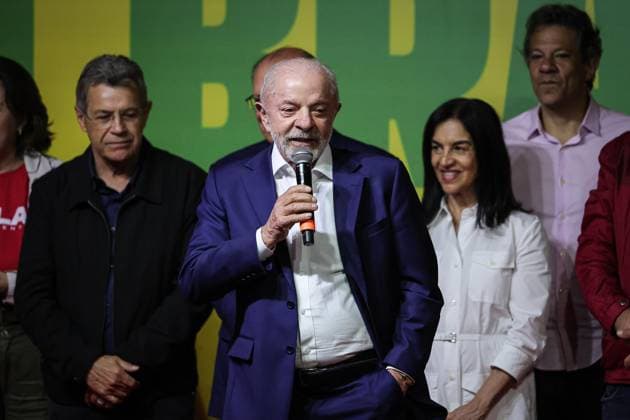 RECORD DATE NOT STATED Presidente Lula em coletiva de Imprensa SoO PAULO (SP), Oct. 4, 2026 POLITICS ELECTIONS President Luiz Inacio Lula da Silva at a press conference following the vote count and the confirmation of a runoff election on Sunday night (4). IMAGO Andre Pera Sao Paulo Brasil Copyright: xAndrexPerax