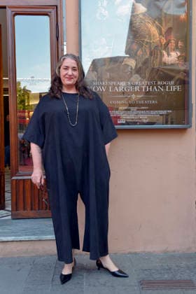 IPA89305428 - Lucca, October 4, 2026 Today is the last day of the Lucca Film Festival, which, as always, is full of surprises. At the Cinema Astra in Piazza del Giglio, the cast of the film PLUMP JACK, directed by American filmmaker Martin Guigui, is making an appearance. In the photo: Melody Moore, lead actress in PLUMP JACK. Copyright: xRobertoCappelloxfotografox xRobertoCappelloxfotografox IPA89305428