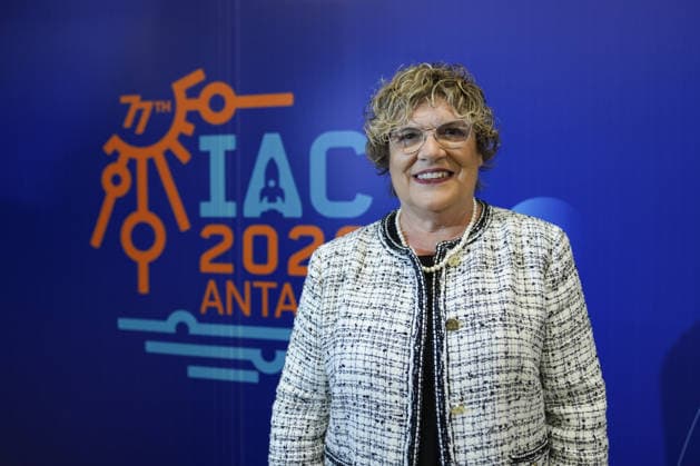 International Astronautical Congress in Antalya ANTALYA, TURKIYE - OCTOBER 04: Gabriella Arrigo, president of the International Astronautical Federation (IAF), speaks during an exclusive interview ahead of the International Astronautical Congress in Antalya, Turkiye, on October 05, 2026. Organized by the IAF with Anadolu as its Global Communication Partner, the congress will take place on October 5-9. Osmancan Gurdogan Anadolu Antalya Turkey. Editorial use only. Please get in touch for any other usage. Copyright: x2026xAnadoluxOsmancanxGurdoganx
