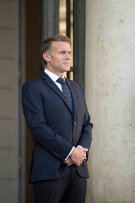 Emmanuel Macron Welcomes Benin President Romuald Wadagni - Paris French President Emmanuel Macron at the Elysee Palace in Paris on October 5, 2026. Photo by Eliot Blondet ABACAPRESS.COM Paris Ile-de-France France Copyright: xBlondetxEliot ABACAx