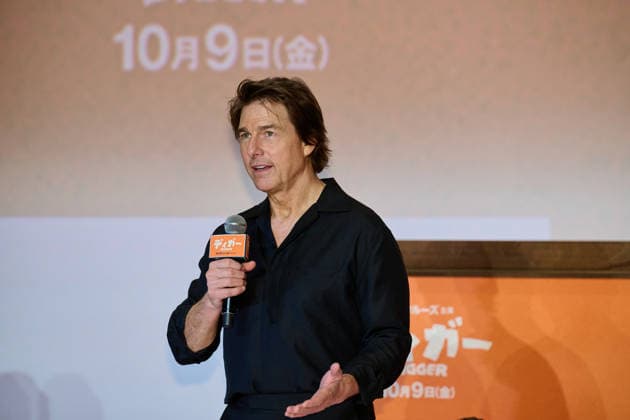 Tom Cruise attends the press conference for his movie Digger at Roppongi Hills, Tokyo, Japan on October 5, 2026. The movie opens in Japan on October 9. aflo_353483247