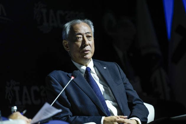 Space agency heads convene for a special session as part of IAC in Antalya ANTALYA, TURKIYE - OCTOBER 5: JAXA President Yamakawa Hiroshi, delivers a speech during the Space Agency Heads session held as part of the 77th International Astronautical Congress (IAC) at the NEST Congress Center in Antalya, Turkiye, on October 5, 2026. The congress is organized by the International Astronautical Federation (IAF), coordinated by the Turkish Ministry of Industry and Technology, and co-hosted by the Turkish Space Agency (TUA) and SAHA Istanbul. Osmancan Gurdogan Anadolu Antalya Turkey. Editorial use only. Please get in touch for any other usage. Copyright: x2026xAnadoluxOsmancanxGurdoganx