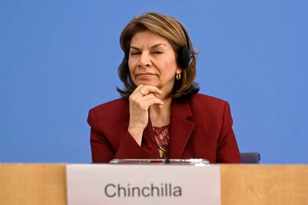 ABB BPK Laura Chinchilla Miranda, President of Costa Rica and Co-Chair of the ENSK Topic: Presentation of the North-South Commission on Development Policy (ENSK) Press Conference on the Composition and Priority Issues of the North-South Commission on Development Policy at the Federal Press Conference (BPK) in Berlin on October 5, 2026 Berlin, Germany