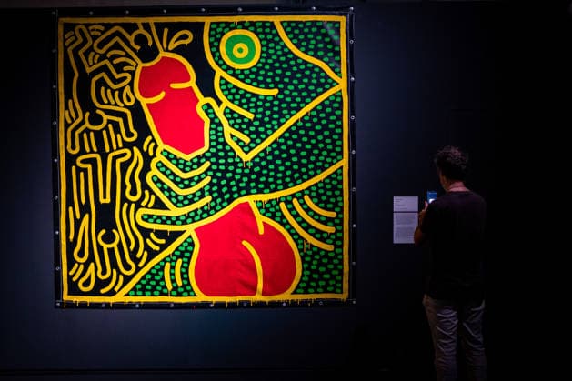 October 5, 2026, Rome, Rm, Italy: The exhibition dedicated to Keith Haring opens in Rome, at Palazzo Braschi museum. The exhibition brings together over 140 works. It traces HaringÃ¢â‚¬â ¢s artistic journey, from his early works in New York to his political posters, sculptures, paintings and final pieces. Rome Italy - ZUMAg256 20261005_znp_g256_020 Copyright: xMarcoxDixGianvitox