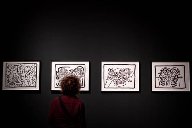 October 5, 2026, Rome, Rm, Italy: The exhibition dedicated to Keith Haring opens in Rome, at Palazzo Braschi museum. The exhibition brings together over 140 works. It traces HaringÃ¢â‚¬â ¢s artistic journey, from his early works in New York to his political posters, sculptures, paintings and final pieces. Rome Italy - ZUMAg256 20261005_znp_g256_025 Copyright: xMarcoxDixGianvitox