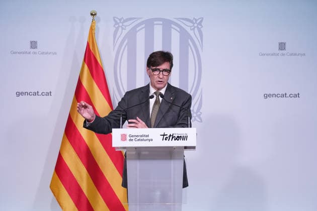 Illa and the Regional Minister of the Interior Chair the Follow-up Meeting on the Inuncat Plan Regarding the Rainfall in Catalonia The President of the Generalitat, Salvador Illa, holds a press conference following the follow-up meeting on the Inuncat plan, on October 5, 2026, in Barcelona, Catalonia, Spain. This is a follow-up meeting on the Inuncat plan regarding the episode of heavy rains in Catalonia. The plan remains active in the emergency phase. OCTOBER 5, 2026 Barcelona Catalonia Barcelona Catalonia Spain  Copyright: xDavidxZorrakinox 7822979