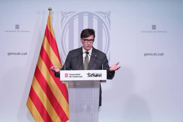 Illa and the Regional Minister of the Interior Chair the Follow-up Meeting on the Inuncat Plan Regarding the Rainfall in Catalonia The President of the Generalitat, Salvador Illa, holds a press conference following the follow-up meeting on the Inuncat plan, on October 5, 2026, in Barcelona, Catalonia, Spain. This is a follow-up meeting on the Inuncat plan regarding the episode of heavy rains in Catalonia. The plan remains active in the emergency phase. OCTOBER 5, 2026 Barcelona Catalonia Barcelona Catalonia Spain  Copyright: xDavidxZorrakinox 7822982