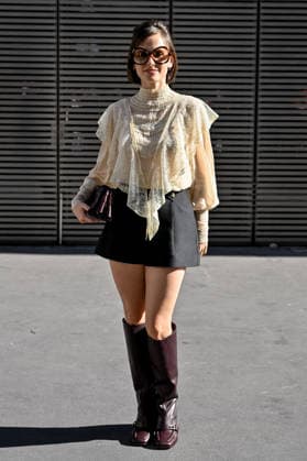PFW Zimmermann Outside Arrivals Pauline Chalamet arriving at Zimmermann show during Paris Fashion Week, in Paris, France on 5 October 2026. Photo by Julien Reynaud APS-Medias ABACAPRESS.COM Paris France  Copyright: xReynaudxJulien APS-Medias ABACAx