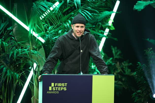 FIRST STEPS 2026 Documentary Film: Hans Block s Acceptance Speech at the FIRST STEPS 2026 Awards Ceremony on Stage at the Theater des Westens in Berlin Copyright: xEventpressxFuhrx