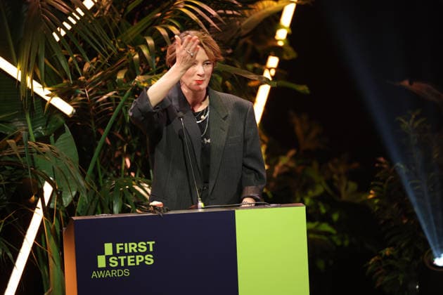 FIRST STEPS 2026 Feature-Length Film Evening Presentation by Eva Trobisch Award Ceremony on Stage at the FIRST STEPS 2026 Awards at the Theater des Westens in Berlin Copyright: xEventpressxFuhrx
