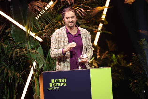 FIRST STEPS 2026 Feature-Length Film Winner: *I UNDERSTAND YOUR FRUSTRATION* by Kilian Friedrich Award presentation on stage at the FIRST STEPS 2026 awards ceremony at the Theater des Westens in Berlin Copyright: xEventpressxFuhrx
