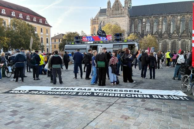 Magdeburg, Saxony-Anhalt, Germany, October 6, 2026: Inaugural session of the state parliament. Demonstrators have gathered on Domplatz to protest against the AfD. Copyright: xdtsxNachrichtenagenturx dts_137205