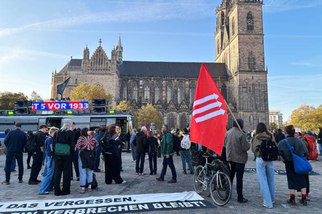 Magdeburg, Saxony-Anhalt, Germany, October 6, 2026: Inaugural session of the state parliament. Demonstrators have gathered on Domplatz to protest against the AfD. Copyright: xdtsxNachrichtenagenturx dts_137207