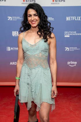 ABB FIRSTSTEPS: Anna Bardavelidze walks the red carpet at the 2026 FIRST STEPS Awards ceremony at the Theater des Westens on October 5, 2026, in Berlin, Germany