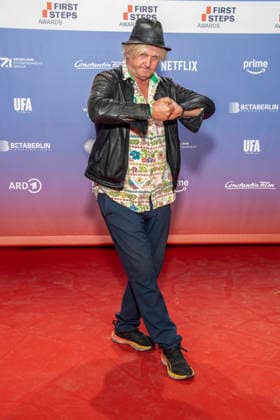 ABB FIRSTSTEPS: Detlev Buck appears on the red carpet at the 2026 FIRST STEPS Awards ceremony at the Theater des Westens on October 5, 2026, in Berlin, Germany