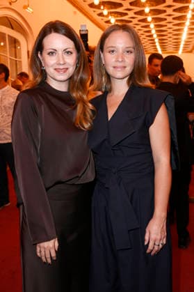 Alice Dwyer and Sonja Gerhardt at the 27th First Steps Awards ceremony in 2026 at the Theater des Westens in Berlin, October 5, 2026 Foto:xN.xKubelkax xFuturexImagex first_steps_6268