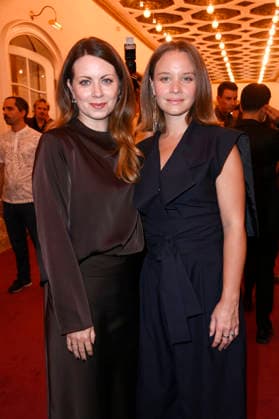 Alice Dwyer and Sonja Gerhardt at the 27th First Steps Awards ceremony in 2026 at the Theater des Westens in Berlin, October 5, 2026 Foto:xN.xKubelkax xFuturexImagex first_steps_6269