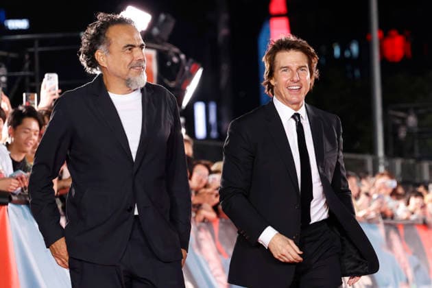(L to R) Director Alejandro Gonzalez Inarritu and actor Tom Cruise attend the Digger Japan premiere on October 6, 2026, in Tokyo, Japan. The duo met with enthusiastic fans and signed autographs on the red carpet in the heart of Tokyo s Ginza district. aflo_353758980