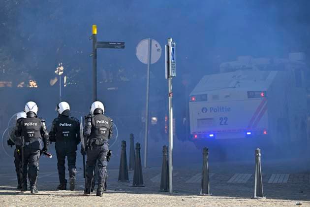 Student protest in Liege on 06 10 2026 LIEGE, BELGIUM - OCTOBER 06 : Students protest against the ministerial reform on September on October 6, 2026 in Liege, Belgium, 06 10 2026 ( Liege Belgium Copyright: xSesx