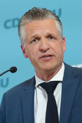 CDU and CSU Press Conference Ahead of the Parliamentary Group Meeting: A Portrait of Thorsten Frei (CDU) During a Press Statement Ahead of the CDU and CSU Parliamentary Group Meeting in the German Bundestag, Berlin, October 6, 2026, Berlin, Berlin, Germany