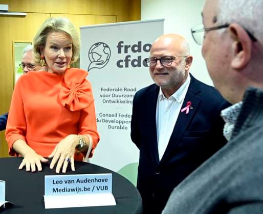 Queen Mathilde attends the conference « AI in balance » BRUSSELS, BELGIUM - OCTOBER 06 : Jean-Luc Crucke (Minister for Mobility, Climate and Environmental Transition (Les Engages)) & Queen Mathilde are attending the closing ceremony of the conference AI in balance Artificial Intelligence, Society and Sustainable Development , organised by the Federal Council for Sustainable Development (CFDD). Following the conference, the Queen will speak with a group of young people about how they use AI in their work to promote sustainable development. This activity forms part of the Queen s role as Advocate for the United Nations Sustainable Development Goals and Honorary President of the CFDD on October 6, 2026 in Brussels, Belgium, 06 10 2026 Brus  Copyright: xDidierxLebrunx